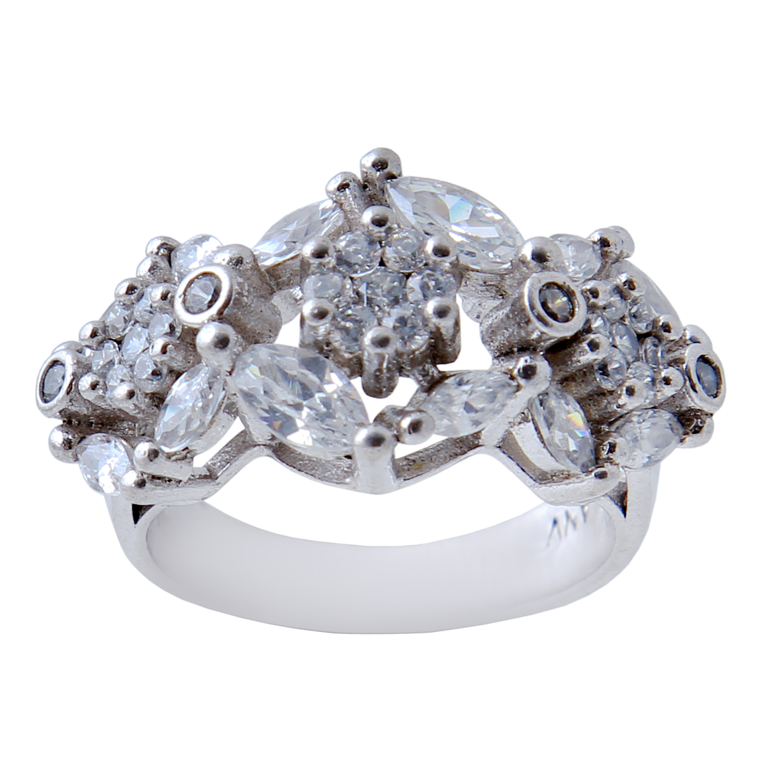    انگشتر نقره زنانه بازرگانی میلادی کد AWR_521