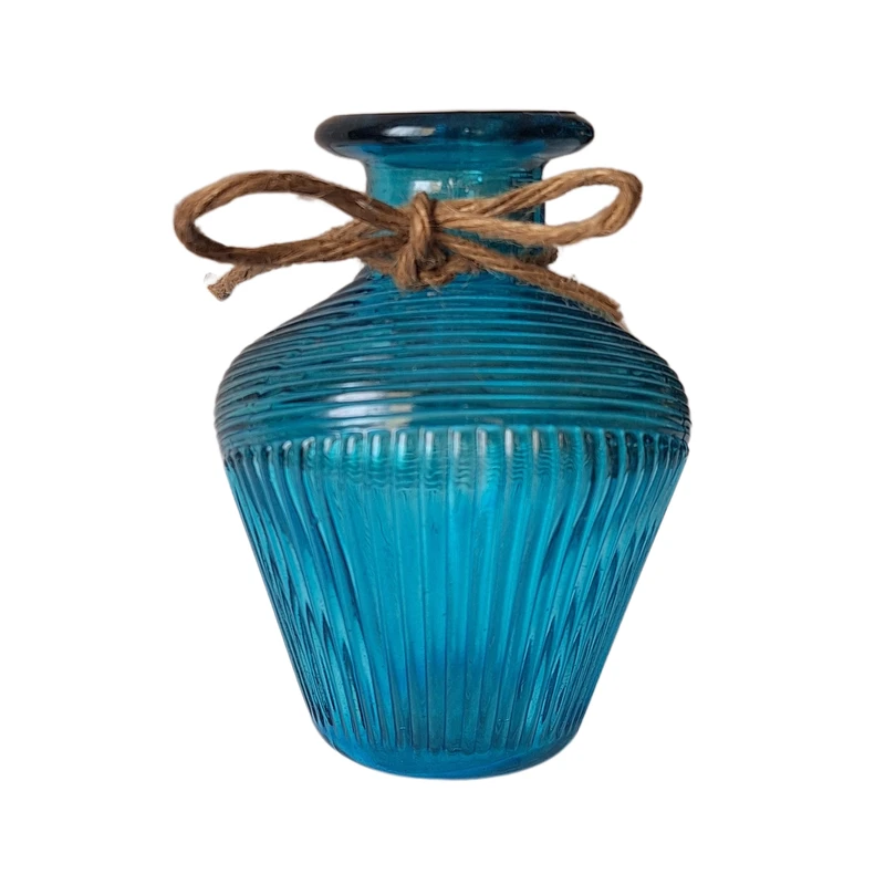 گلدان دکوری مدل شیشه ای طرح خمره ای