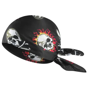 دستمال سر و گردن مدل اسکلت آتشین