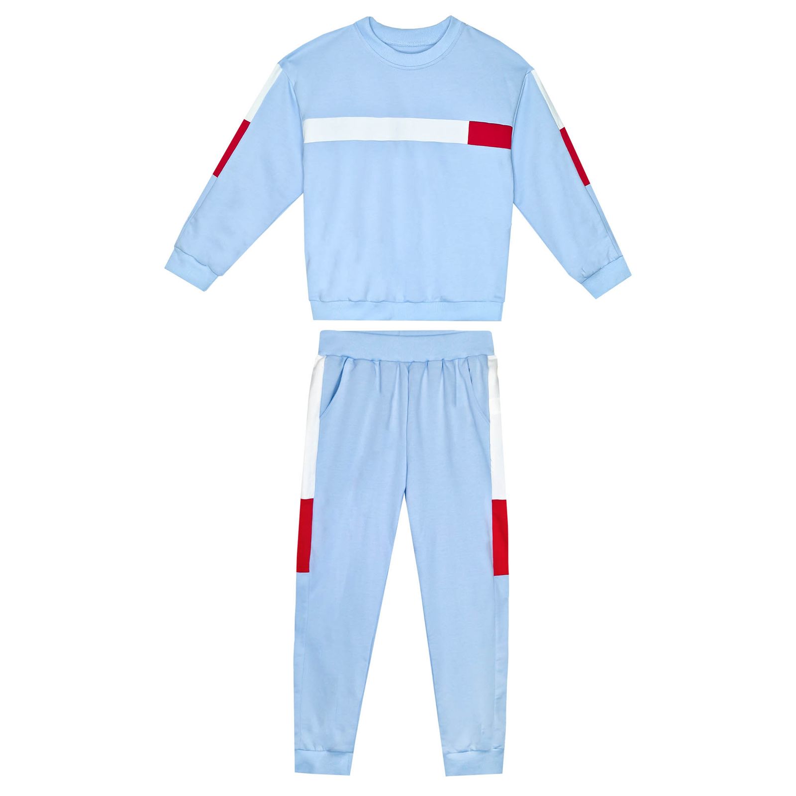 ست سویشرت و شلوار پسرانه شین مدل SEP-SKYBLUE02 - - 4