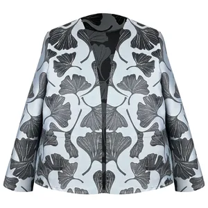 کت زنانه مدل ژاکارد مجلسی برگ کد AK1103