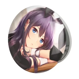 آینه جیبی خندالو طرح مای سان انیمه دختر مدل تاشو کد 12143 