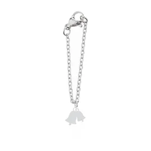آویز ساعت نقره زنانه هایکا طرح زنگوله مدل n.ha-715