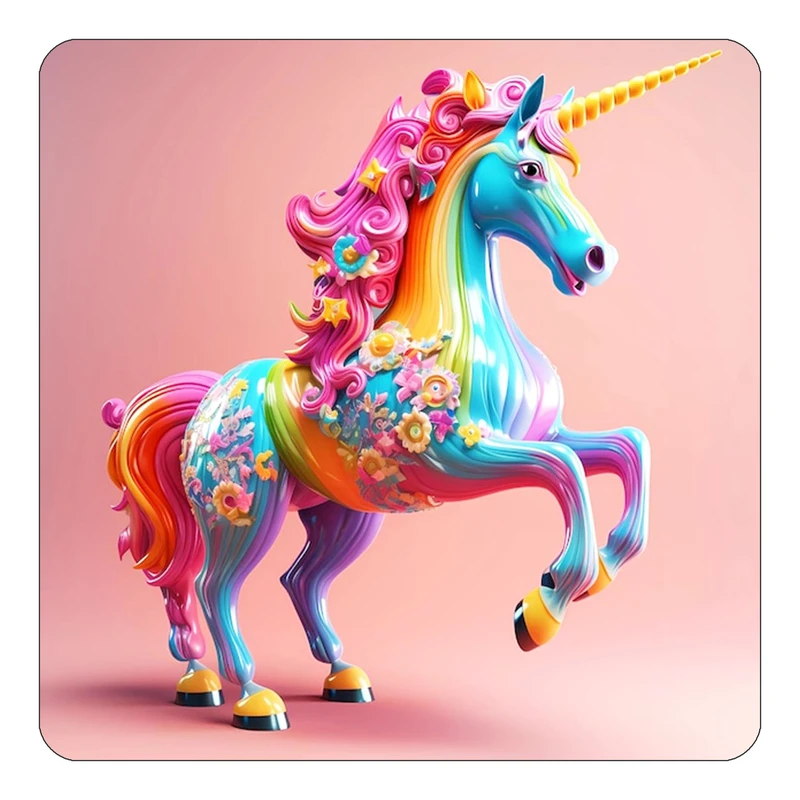 مگنت کاکتی طرح اسب تک شاخ و یونیکورن مدل mp31039