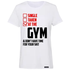 تی شرت آستین کوتاه زنانه 27 مدل At The Gym کد MH1538