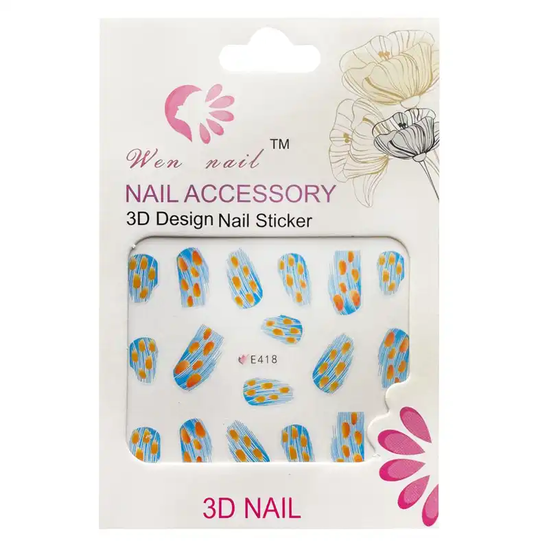 برچسب لنز ناخن مدل E-418