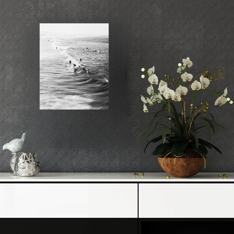 پوستر مدل چاپ ساحلی با هنر تعطیلات 