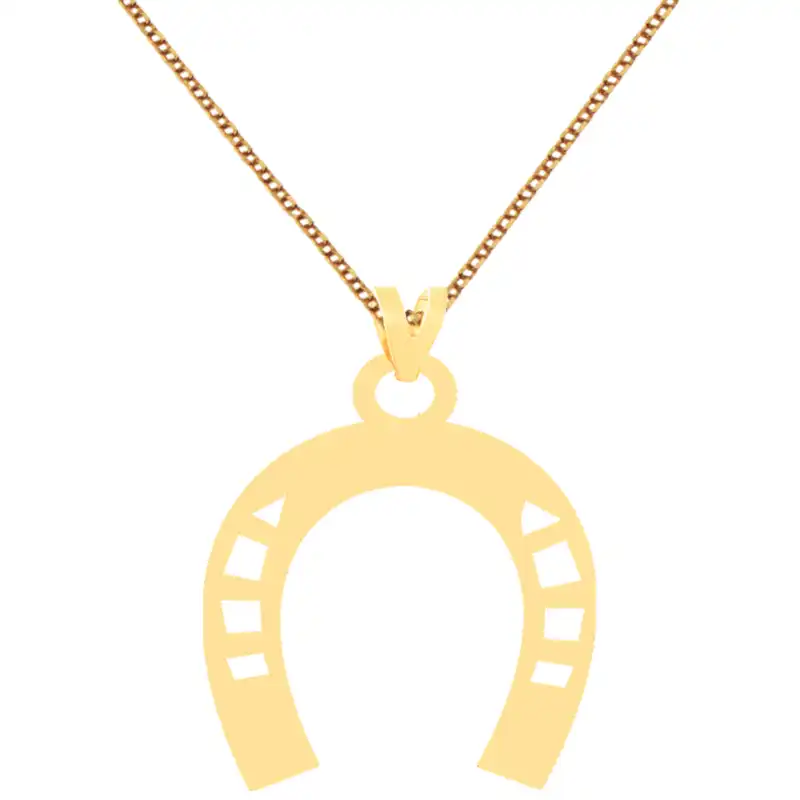 گردنبند طلا 18 عیار زنانه کرابو طرح نعل مدل Kr70559