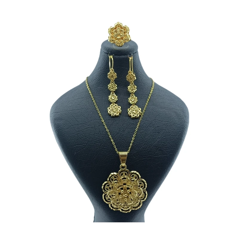 نیم ست زنانه مدل گل با بونه کد GS0090