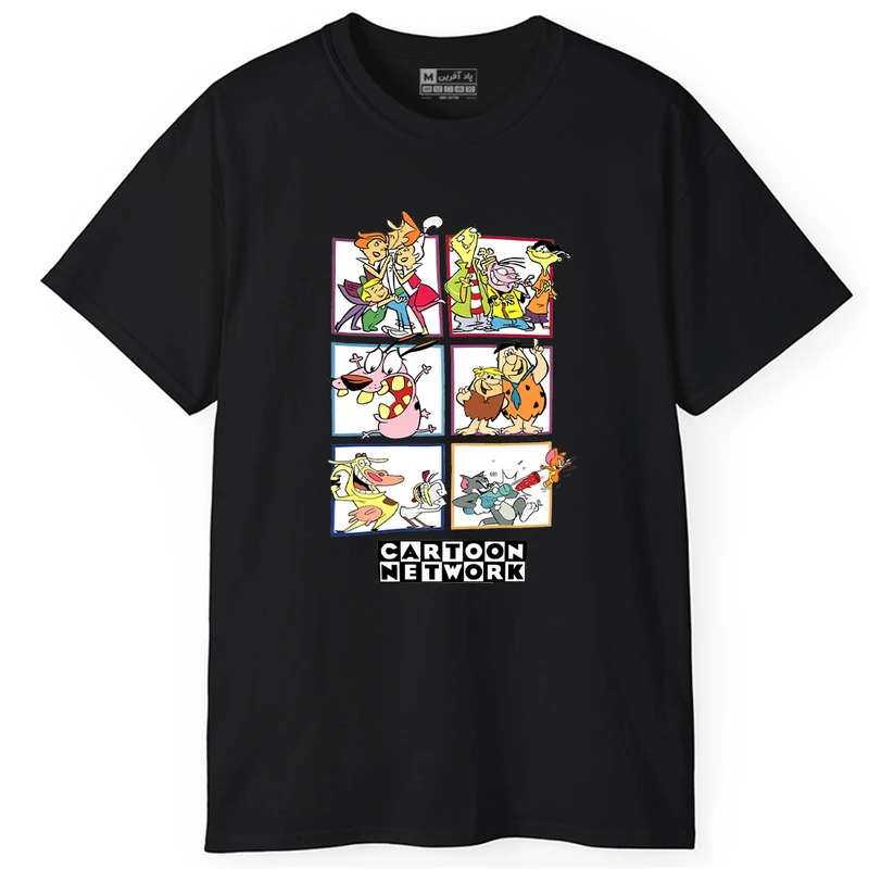 تی‌شرت آستین کوتاه مردانه پاد آفرین مدل PT458 رنگ مشکی