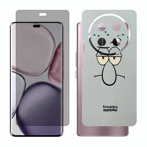 Glass Together model privacy screen protector suitable for Honor X9c mobile phone with back cover sticker