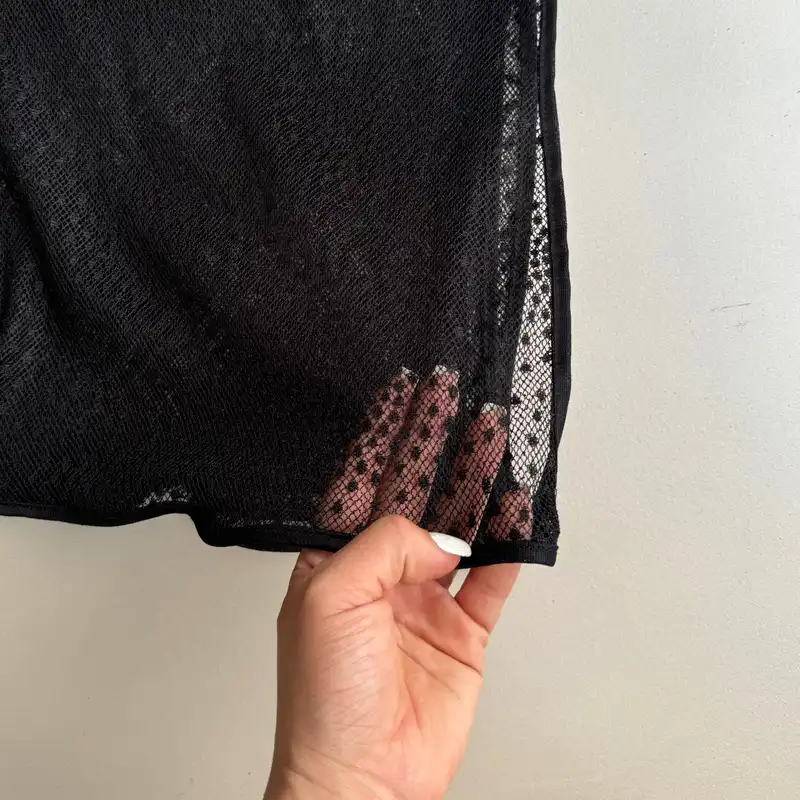 روسری زنانه مدل مینی توری خالخالی ریز برفی