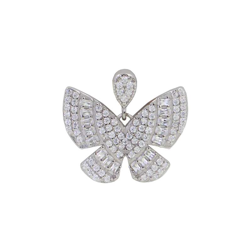 آویز گردنبند نقره زنانه جی تی ای مدل پروانه آویز گردنبند نقره زنانه جی تی ای مدل پروانه