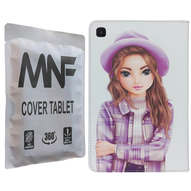 کیف کلاسوری ام ان اف طرح دختر فانتزی کد M-328 مناسب برای تبلت سامسونگ Galaxy Tab A7 10.4 2020 / T505