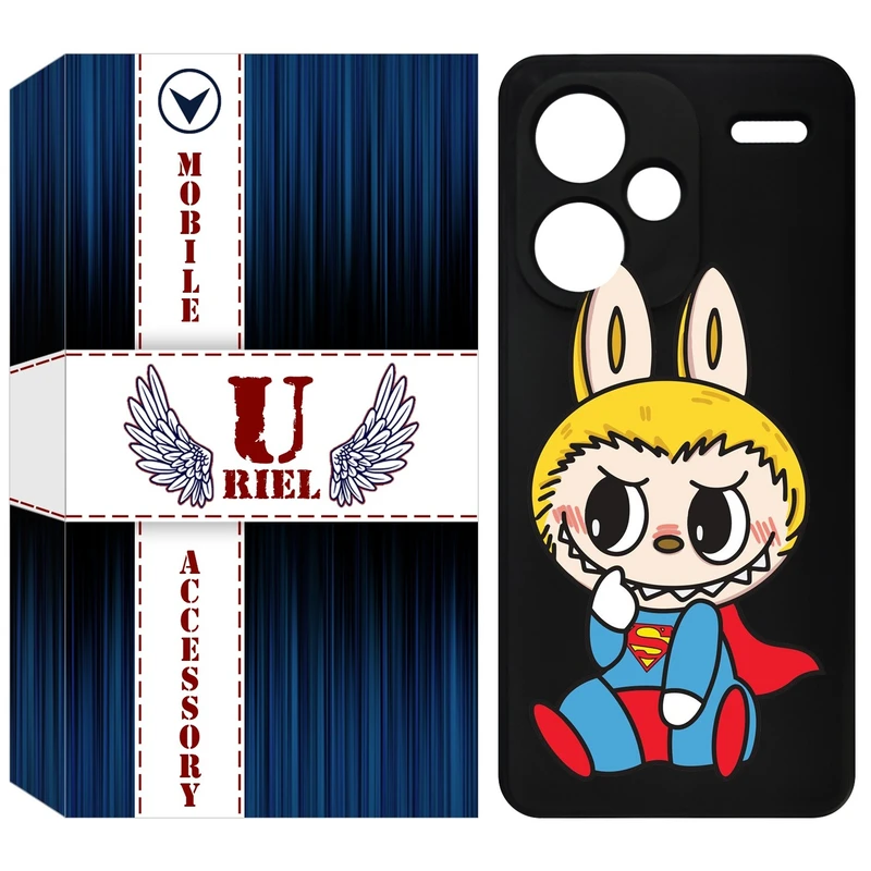 کاور یوریل قاب مدل KSH کد 147 طرح عروسک لبوبو مناسب برای گوشی موبایل شیائومی Redmi Note 13 Pro Plus