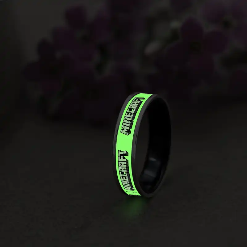 انگشتر ناکسیگو مدل شب تاب طرح Minecraft کد RB15587