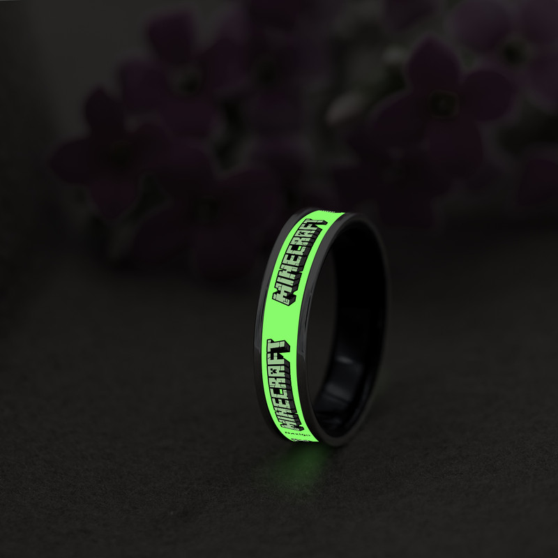 انگشتر ناکسیگو مدل شب تاب طرح Minecraft کد RB15587