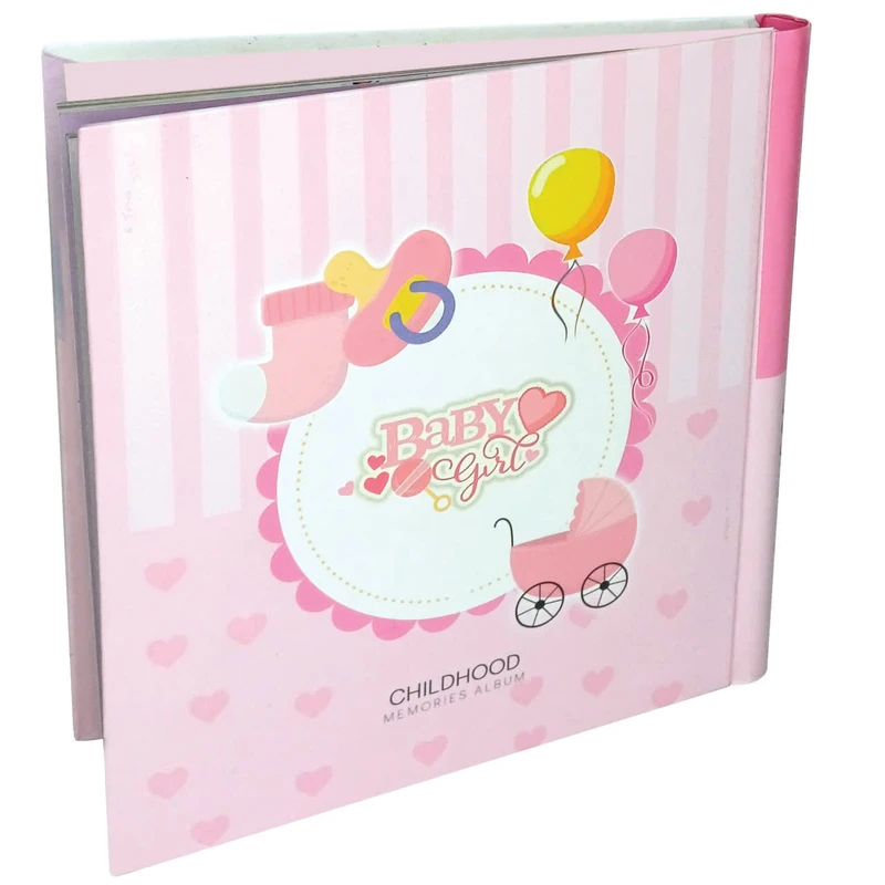 آلبوم خاطرات کودک ۲۶ برگ مدل دخترانه کالسکه