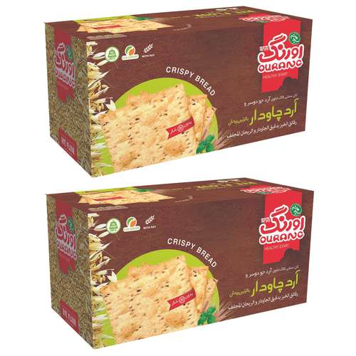 بیسکویت رژیمی بدون شکر با آردچاوداروریحان اورنگ - 380 گرم  بسته 2 عددی
