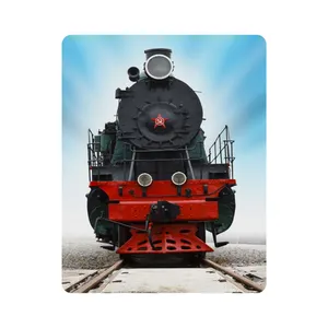 ماوس پد اطلس آبی طرح قطار و آسمان مدل T6943