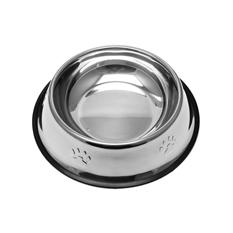 ظرف آب و غذای سگ و گربه مدل استیل کد L160