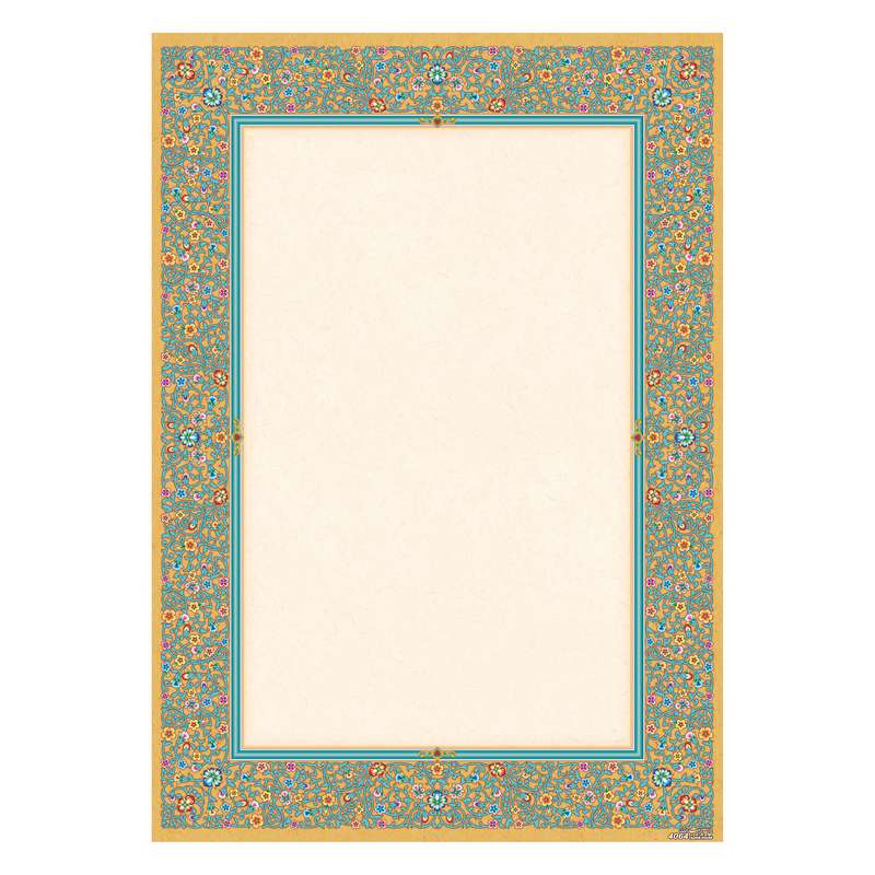 کاغذ تذهیب A4 خانه تذهیب طرح گلستان کد 4064 بسته 100عددی کاغذ تذهیب A4 خانه تذهیب طرح گلستان کد 4064 بسته 100عددی