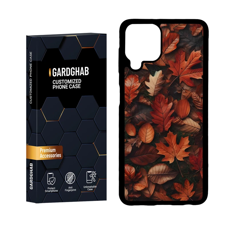 کاور گارد قاب مدل پشت گلس برگ مناسب برای گوشی موبایل سامسونگ Galaxy A22 4G