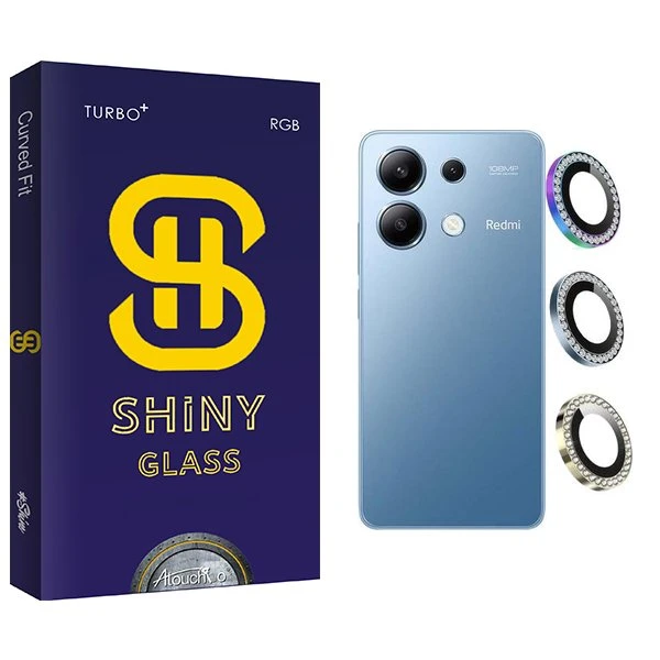 محافظ لنز گوشی آتوچبو مدل Shiny Ringi negin مناسب برای گوشی موبایل شیائومی Redmi note 13 4G