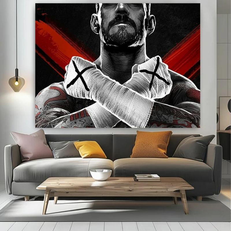 تابلو بوم طرح مخمل کشتی کج مدل سی ام پانک کد BK24346