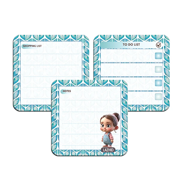 تخته وایت برد لاژید مدل برنامه ریزی سایز 9X9 سانتی متر مجموعه 3 عددی