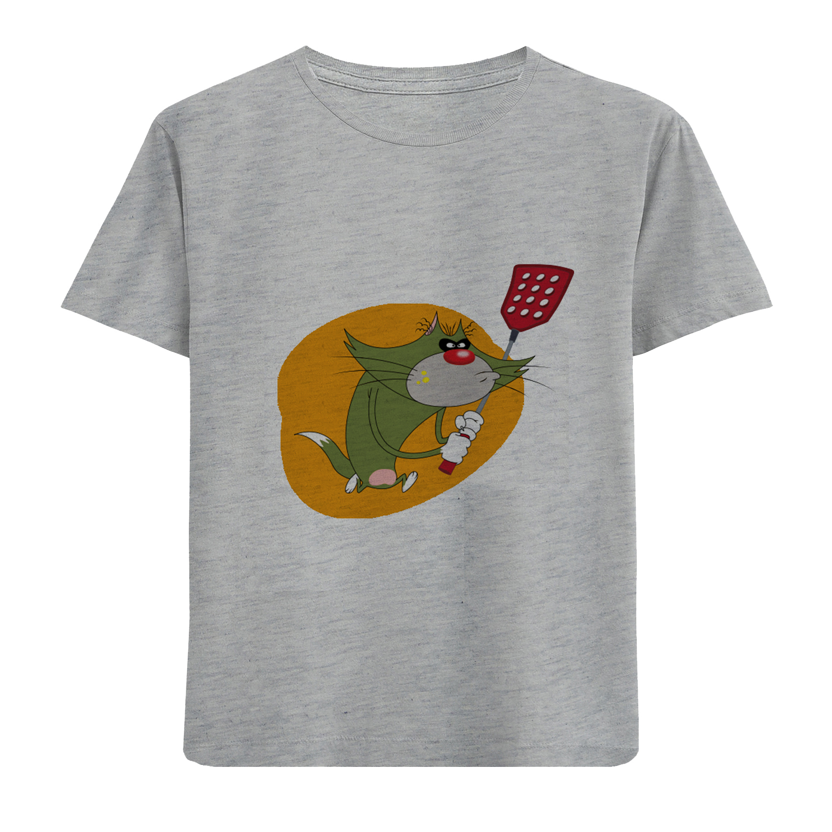 تی شرت آستین کوتاه پسرانه مدل گربه D458