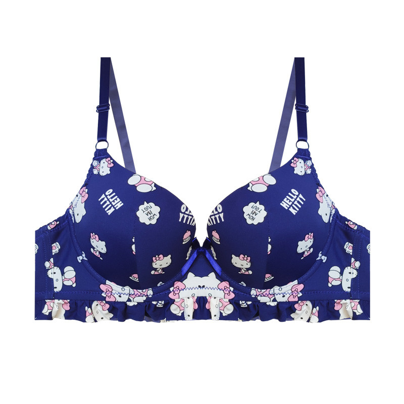 سوتین زنانه مدل اسفنجی جکدار پایه بلند طرح کیتی کد 88883