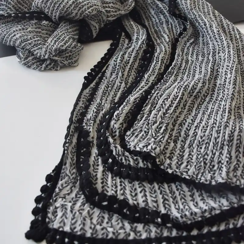 شال زنانه مدل گندمی دور سکه‌ای کد 01