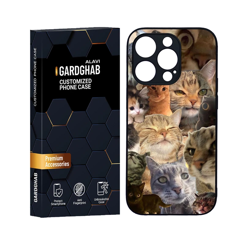 کاور گارد قاب علوی مدل دورژله ای حیوانات مناسب برای گوشی موبایل اپل iPhone 14 Pro