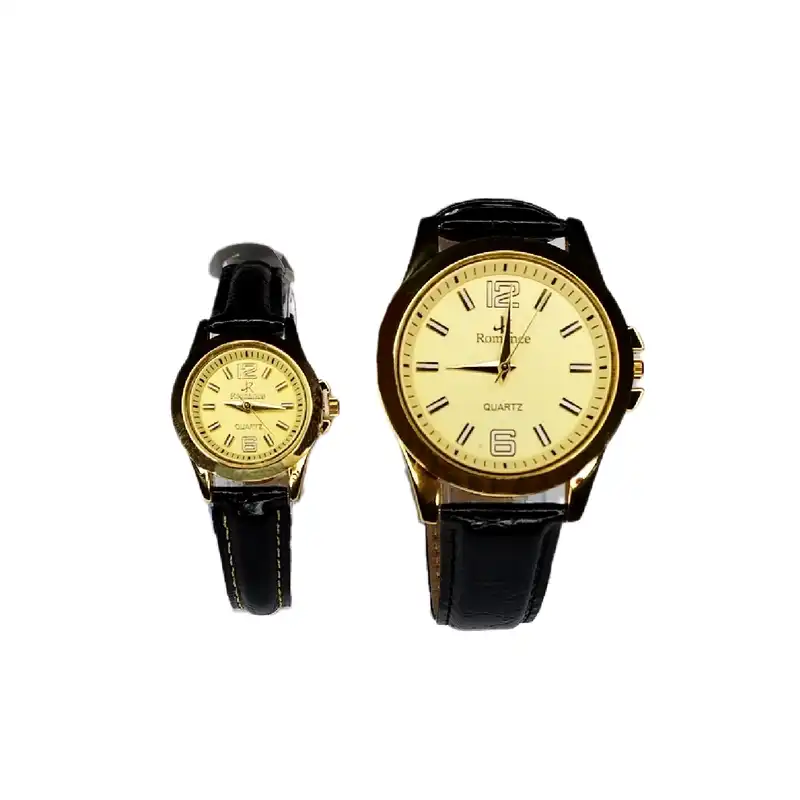 ست ساعت مچی عقربه ای زنانه و مردانه رومنس مدل Prof 02