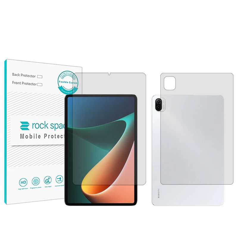محافظ صفحه نمایش شفاف راک اسپیس مدل Hygel مناسب برای تبلت شیائومی Pad 5 Pro به همراه محافظ پشت تبلت