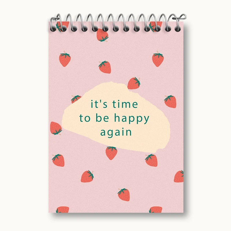 دفتر یادداشت 50 برگ خندالو مدل IT Is Time To Be Happy Again کد N362
