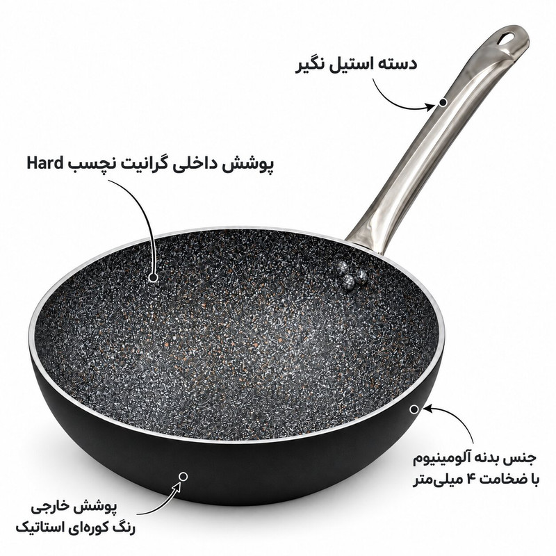 تابه ووگ گرانیتی مدل هورکا سایز 28