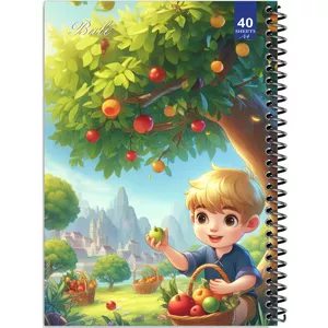دفتر نقاشی 40 برگ انتشارات بله طرح باغ سیب کد A4-K597