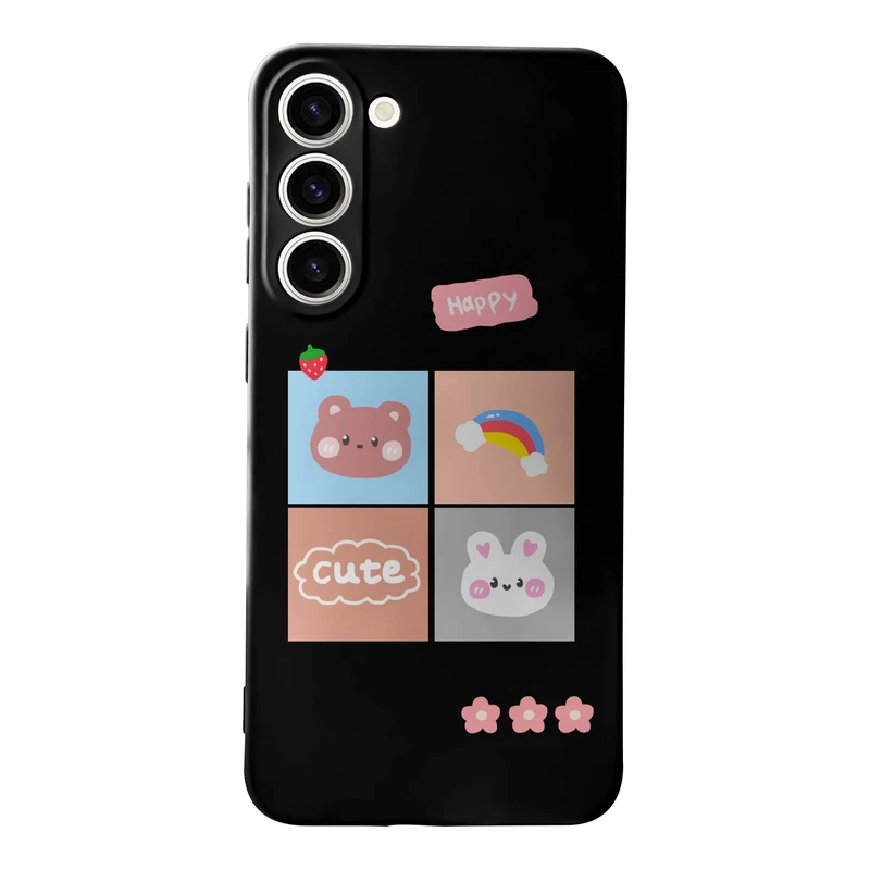 کاور قاب گارد طرح خرس و خرگوش کد t12469 مناسب برای گوشی موبایل سامسونگ Galaxy S23