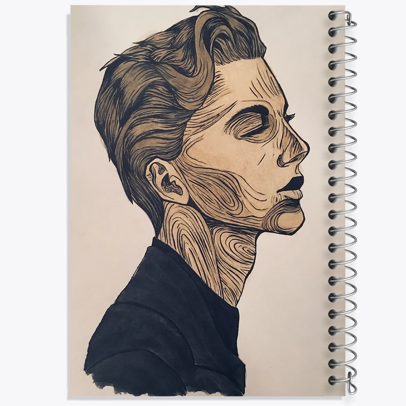 دفتر ژورنال نویسی 50 برگ خندالو مدل نقطه ای طرح پسر کد F7633