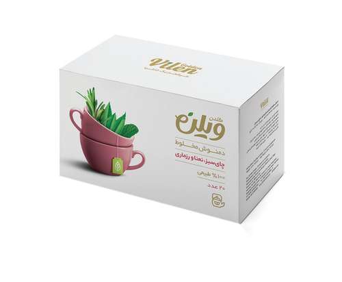 دمنوش گیاهی مخلوط چای سبز،نعناو رزماری گلدن ویلن بسته 20 عددی
