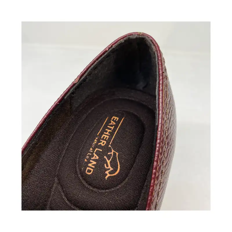 کفش زنانه سرزمین چرم مدل 1270 رنگ زرشکی