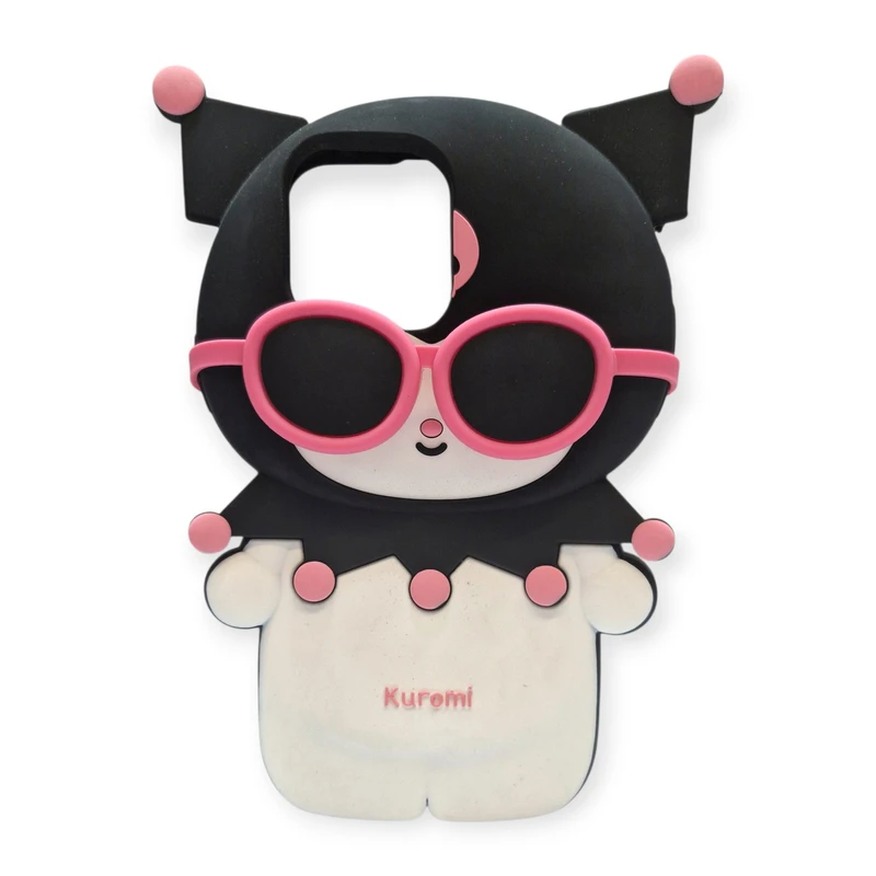 کاور مدل سیلیکونی طرح Kuromi مناسب برای گوشی موبایل اپل iphone 14 promax