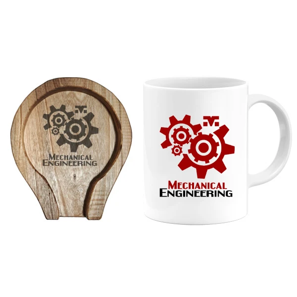  ماگ گالری وبفر مدل مهندس مکانیک به همراه زیر لیوانی