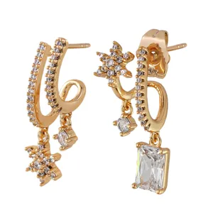 گوشواره زنانه ژوپینگ مدل ستاره کد ee1045