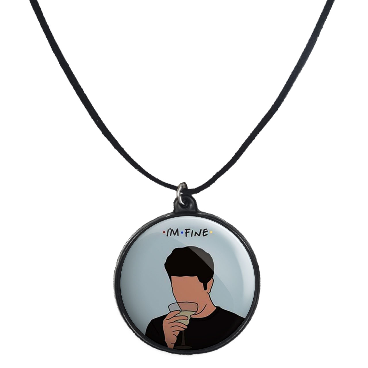 گردنبند پرمانه طرح فرندز کد pmb.8206 مدل دو طرفه