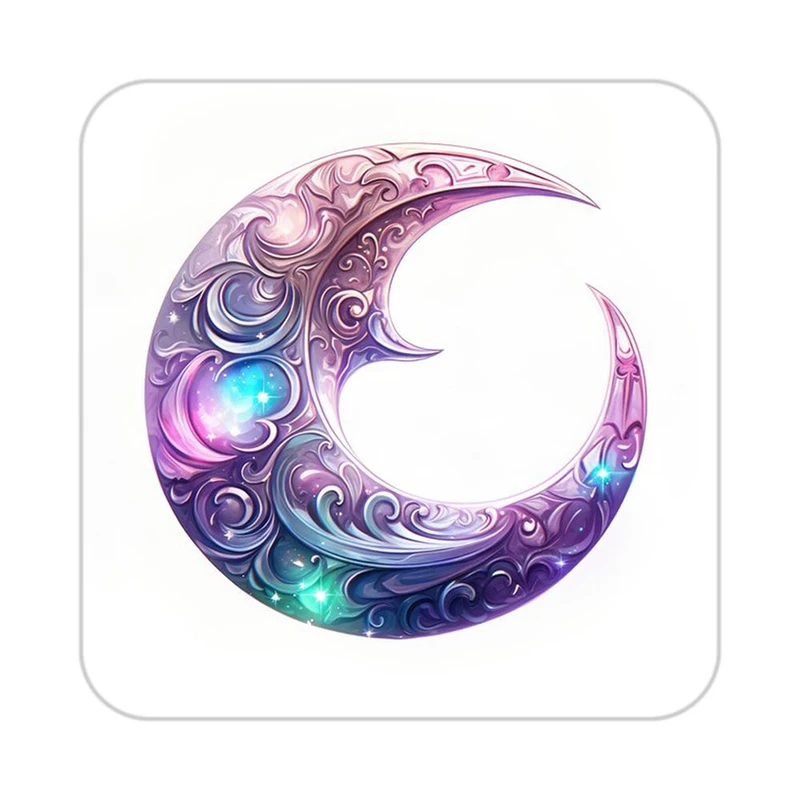 زیر لیوانی کاکتی طرح ماه و ستاره مدل mp53059