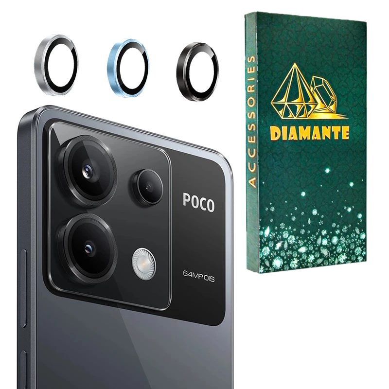 محافظ لنز دوربین فلزی دیامانته مدل Lenz Gn مناسب برای گوشی موبایل شیائومی Poco X6