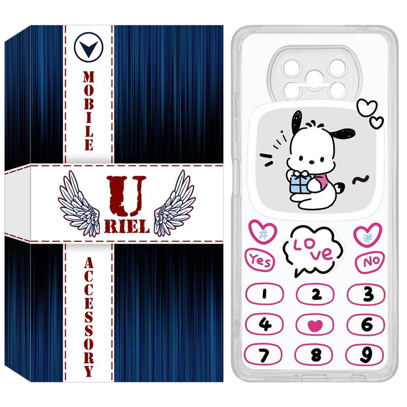 کاور یوریل مدل Clear کد 16 طرح موبایلی مناسب برای گوشی موبایل شیائومی Poco X3 / X3 Pro / X3 NFC